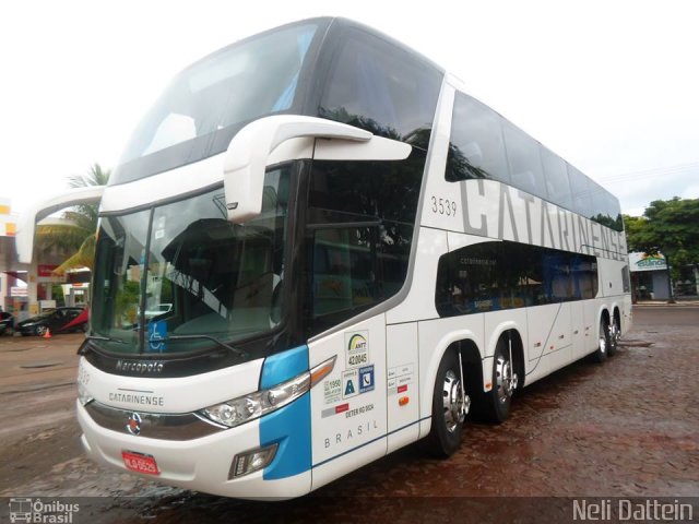 Auto Viação Catarinense 3539 na cidade de Santa Helena, Paraná, Brasil, por Lucas Pereira Bicca. ID da foto: 3295869.