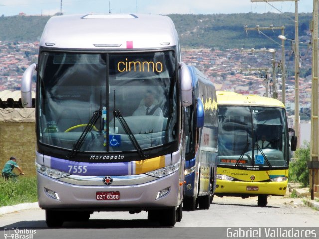 Rota Transportes Rodoviários 7555 na cidade de Vitória da Conquista, Bahia, Brasil, por Gabriel Valladares. Número da foto: #3296659.