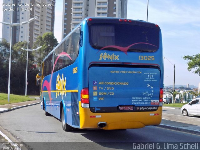 Rápido Expresso Fênix Viação 13025 na cidade de Jundiaí, São Paulo, Brasil, por Gabriel Giacomin de Lima. Número da foto: #3296248.