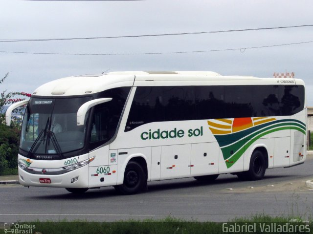 Viação Cidade Sol 6060 na cidade de Vitória da Conquista, Bahia, Brasil, por Gabriel Valladares. Número da foto: #3296656.