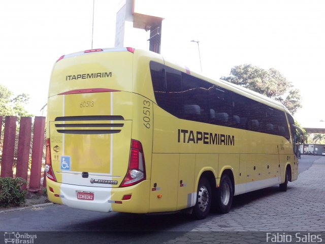 Viação Itapemirim 60513 na cidade de Vitória, Espírito Santo, Brasil, por Fábio Sales. ID da foto: 3295967.