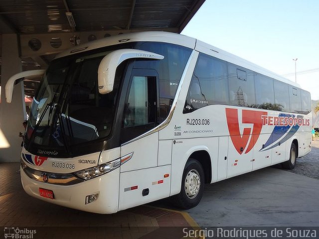 Viação Teresópolis RJ 203.036 na cidade de Porto Real, Rio de Janeiro, Brasil, por Sergio Rodrigues de Souza. Número da foto: #3296093.