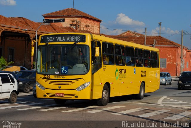 Viação Jundiaiense 2220 na cidade de Jundiaí, São Paulo, Brasil, por Ricardo Luiz. Número da foto: #3296508.