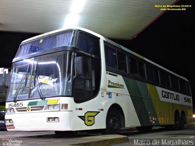 Empresa Gontijo de Transportes 15465 na cidade de João Monlevade, Minas Gerais, Brasil, por Mairo de Magalhães. ID da foto: 3296448.