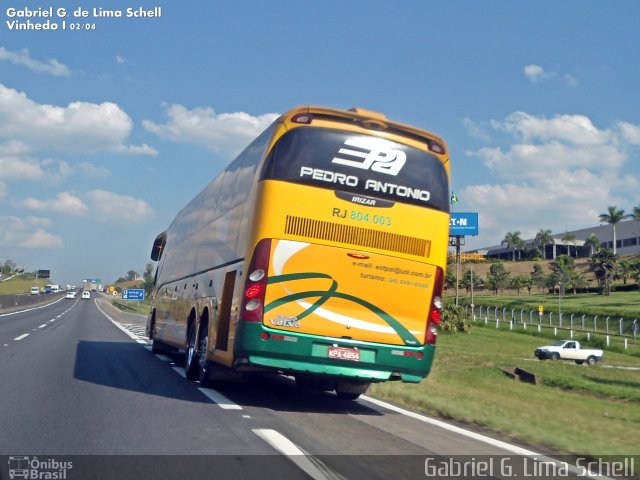 Empresa de Ônibus e Turismo Pedro Antônio RJ 804.003 na cidade de Vinhedo, São Paulo, Brasil, por Gabriel Giacomin de Lima. Número da foto: #3255370.