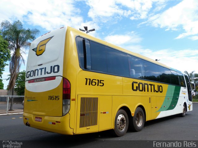 Empresa Gontijo de Transportes 11615 na cidade de Uberaba, Minas Gerais, Brasil, por Fernando Reis. Número da foto: #3254790.