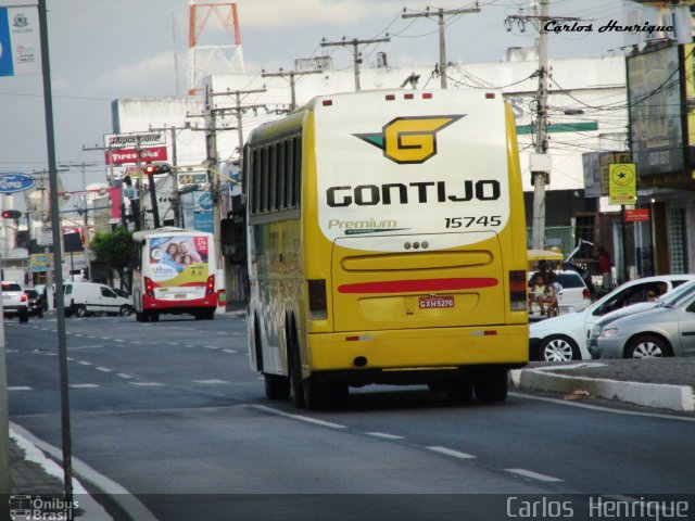 Empresa Gontijo de Transportes 15745 na cidade de Feira de Santana, Bahia, Brasil, por Carlos  Henrique. ID da foto: 3254585.