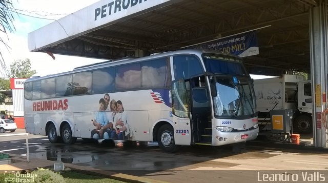 Reunidas Transportes Coletivos 22201 na cidade de Santo Ângelo, Rio Grande do Sul, Brasil, por Leandro Melo Valls. Número da foto: #3298771.