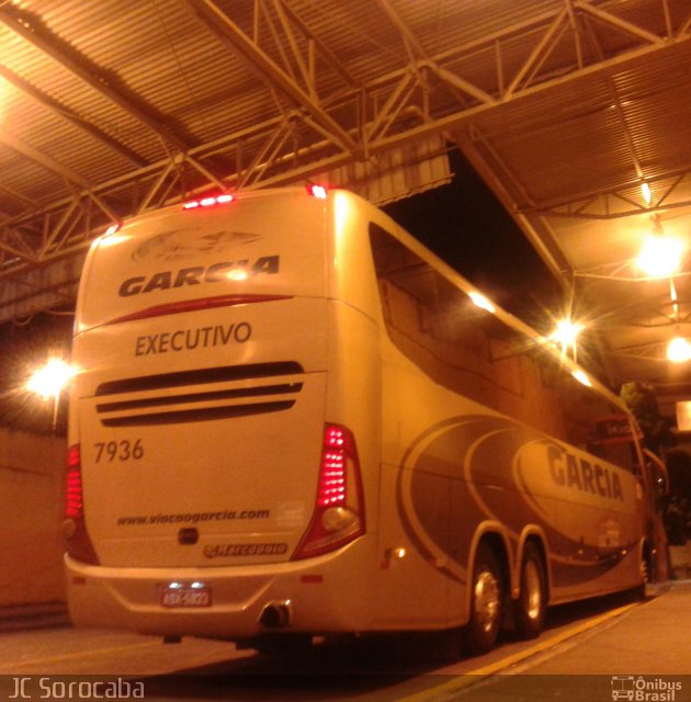 Viação Garcia 7936 na cidade de Sorocaba, São Paulo, Brasil, por Julio Cesar Pereira de Paula. Número da foto: #3297594.
