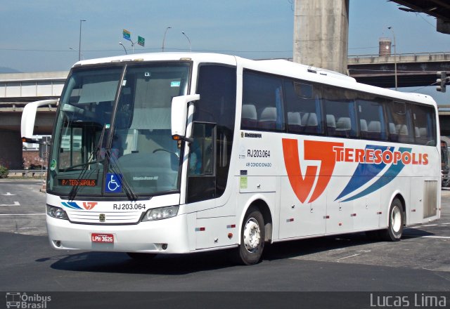 Viação Teresópolis RJ 203.064 na cidade de Rio de Janeiro, Rio de Janeiro, Brasil, por Lucas Lima. Número da foto: #3299403.