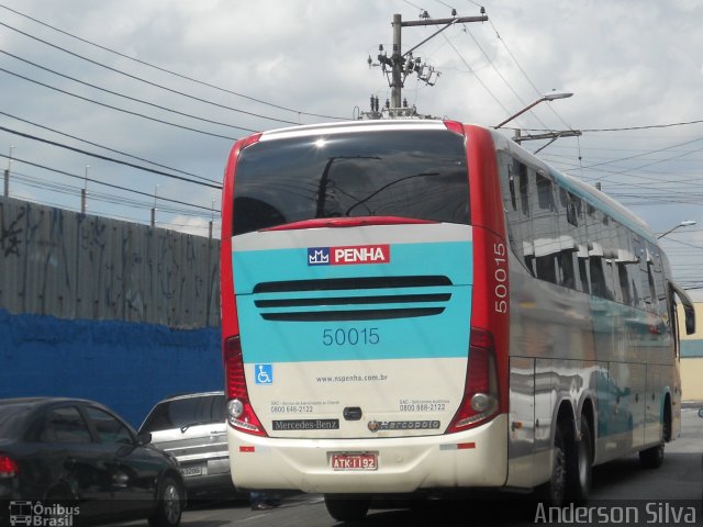 Empresa de Ônibus Nossa Senhora da Penha 50015 na cidade de Guarulhos, São Paulo, Brasil, por Anderson Silva. Número da foto: #3297535.