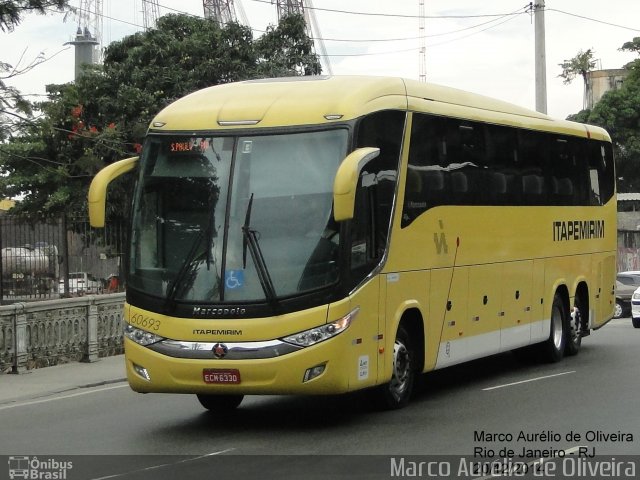 Viação Itapemirim 60693 na cidade de Rio de Janeiro, Rio de Janeiro, Brasil, por Marco Aurélio de Oliveira. Número da foto: #3299460.