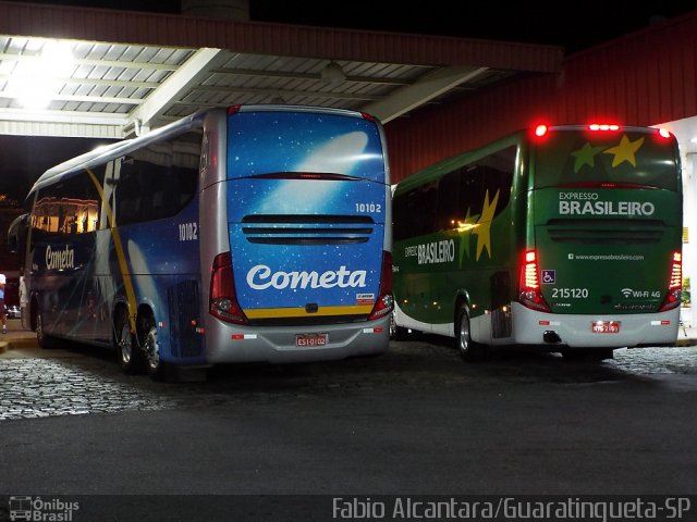 Viação Cometa 10102 na cidade de Guaratinguetá, São Paulo, Brasil, por Fabio Alcantara. Número da foto: #3299717.