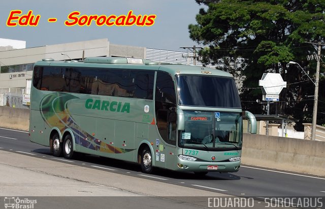 Viação Garcia 7737 na cidade de Sorocaba, São Paulo, Brasil, por EDUARDO - SOROCABUS. ID da foto: 3299657.