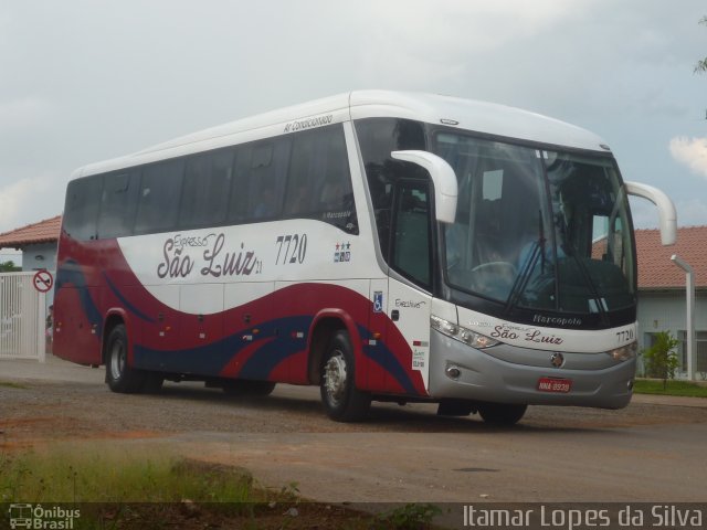 Expresso São Luiz 7720 na cidade de Goiânia, Goiás, Brasil, por Itamar Lopes da Silva. Número da foto: #3302448.