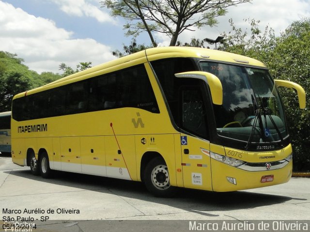 Viação Itapemirim 60715 na cidade de São Paulo, São Paulo, Brasil, por Marco Aurélio de Oliveira. ID da foto: 3301216.