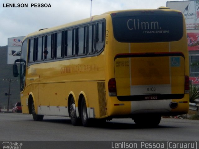 Viação Itapemirim 8103 na cidade de Toritama, Pernambuco, Brasil, por Lenilson da Silva Pessoa. ID da foto: 3302291.