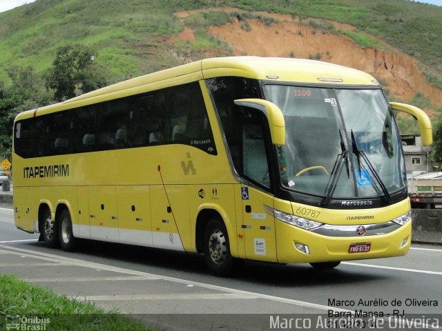 Viação Itapemirim 60787 na cidade de Barra Mansa, Rio de Janeiro, Brasil, por Marco Aurélio de Oliveira. ID da foto: 3301266.