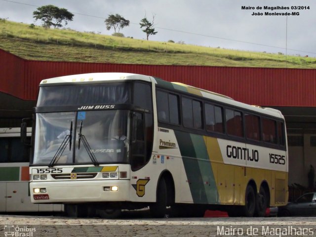 Empresa Gontijo de Transportes 15525 na cidade de João Monlevade, Minas Gerais, Brasil, por Mairo de Magalhães. ID da foto: 3301304.