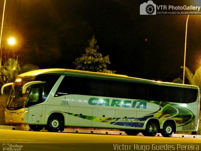 Viação Garcia 7826 na cidade de Maringá, Paraná, Brasil, por Victor Hugo Guedes Pereira. Número da foto: #3301025.