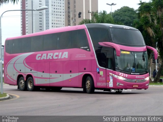 Viação Garcia 7219 na cidade de Curitiba, Paraná, Brasil, por Sergio Guilherme Ketes. Número da foto: #3301191.
