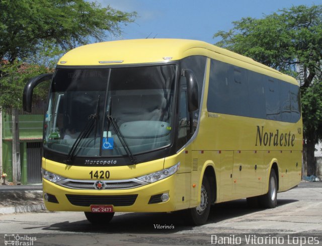 Viação Nordeste 1420 na cidade de Natal, Rio Grande do Norte, Brasil, por Danilo Vitorino Lopes. Número da foto: #3301221.