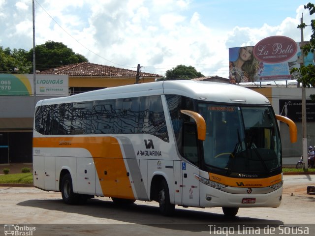 Viação Araguarina 11203 na cidade de Formosa, Goiás, Brasil, por Tiago Lima de Sousa. Número da foto: #3303742.