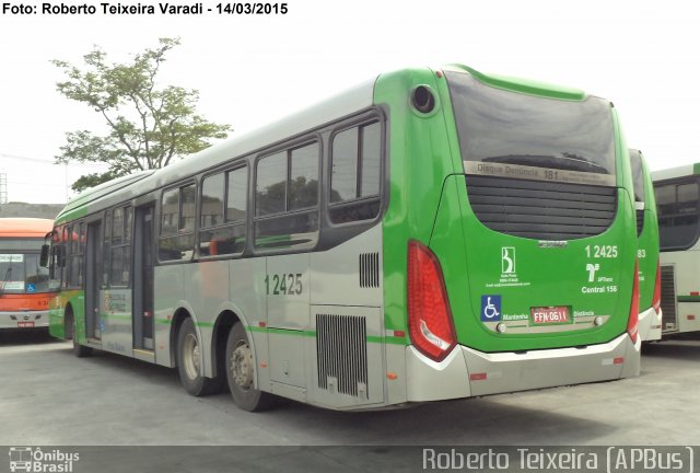 Viação Gato Preto 1 2425 na cidade de São Paulo, São Paulo, Brasil, por Roberto Teixeira. ID da foto: 3304888.