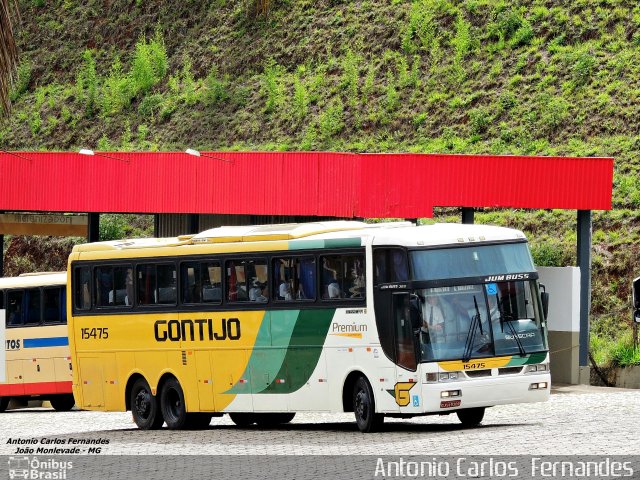 Empresa Gontijo de Transportes 15475 na cidade de João Monlevade, Minas Gerais, Brasil, por Antonio Carlos Fernandes. ID da foto: 3303087.