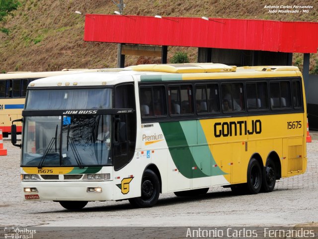 Empresa Gontijo de Transportes 15675 na cidade de João Monlevade, Minas Gerais, Brasil, por Antonio Carlos Fernandes. ID da foto: 3303206.