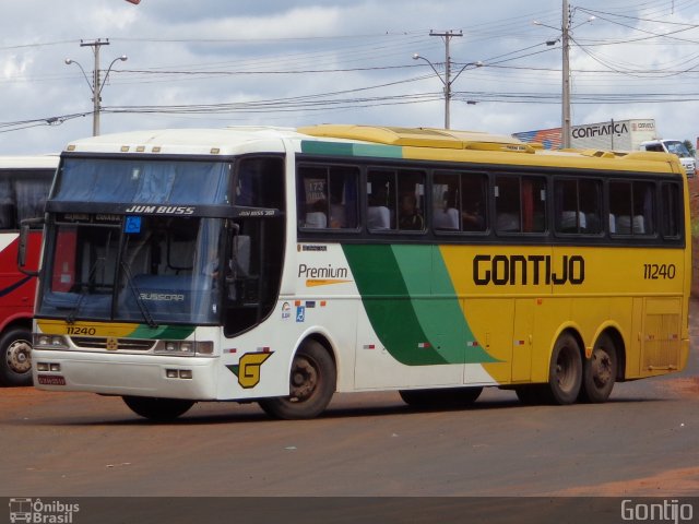 Empresa Gontijo de Transportes 11240 na cidade de Rio Verde, Goiás, Brasil, por Paulo Roberto Sales do Nascimento. ID da foto: 3305699.