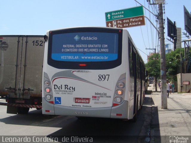 Del Rey Transportes 897 na cidade de Carapicuíba, São Paulo, Brasil, por Eduardo de Oliveira. Número da foto: #3305926.