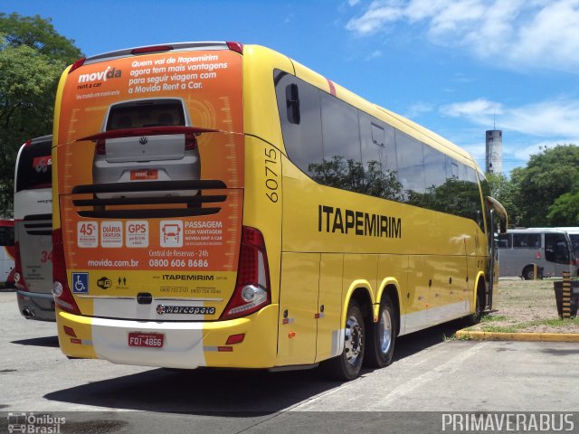 Viação Itapemirim 60715 na cidade de São Paulo, São Paulo, Brasil, por Alexandre Rodrigo. ID da foto: 3306702.