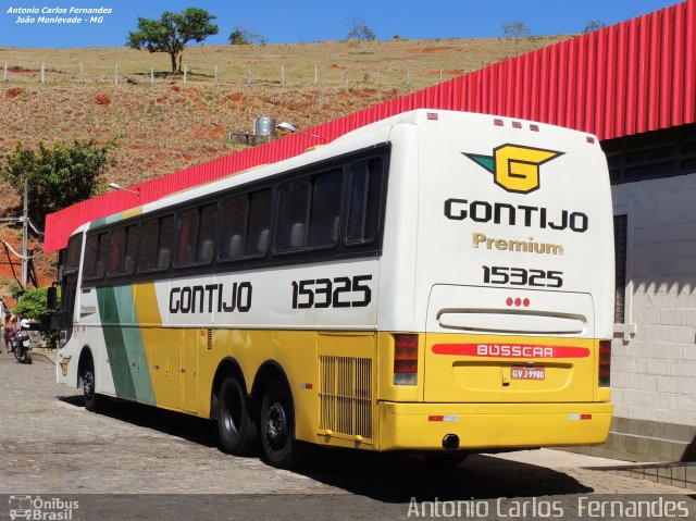 Empresa Gontijo de Transportes 15325 na cidade de João Monlevade, Minas Gerais, Brasil, por Antonio Carlos Fernandes. ID da foto: 3307841.