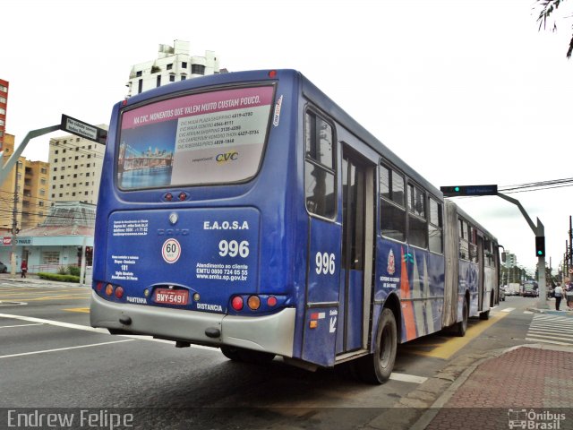 EAOSA - Empresa Auto Ônibus Santo André 996 na cidade de São Caetano do Sul, São Paulo, Brasil, por Endrew Felipe. Número da foto: #3307524.