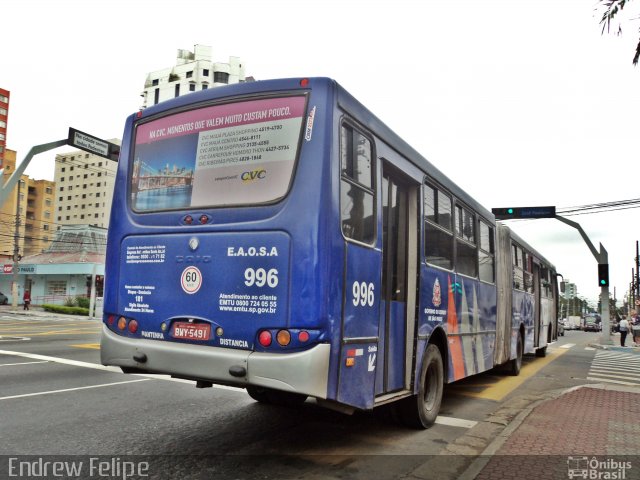 EAOSA - Empresa Auto Ônibus Santo André 996 na cidade de São Caetano do Sul, São Paulo, Brasil, por Endrew Felipe. ID da foto: 3307524.