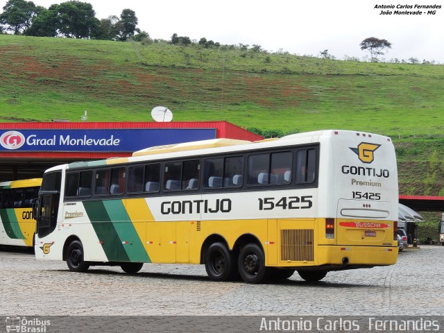 Empresa Gontijo de Transportes 15425 na cidade de João Monlevade, Minas Gerais, Brasil, por Antonio Carlos Fernandes. ID da foto: 3307937.