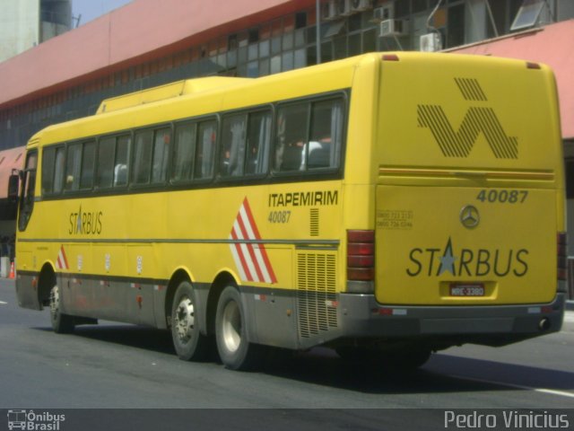 Viação Itapemirim 40087 na cidade de Rio de Janeiro, Rio de Janeiro, Brasil, por Pedro Vinicius. ID da foto: 3308557.