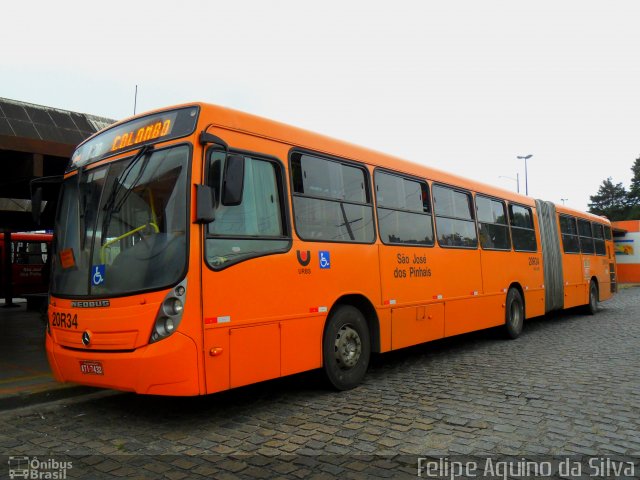 Auto Viação São José dos Pinhais 20R34 na cidade de São José dos Pinhais, Paraná, Brasil, por Felipe Aquino da Silva. Número da foto: #3309702.