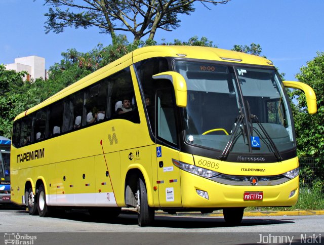 Viação Itapemirim 60805 na cidade de São Paulo, São Paulo, Brasil, por Johnny  Naki. ID da foto: 3309288.