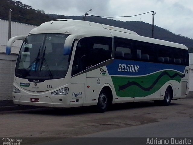 Bel-Tour Transportes e Turismo 374 na cidade de Petrópolis, Rio de Janeiro, Brasil, por Adriano Duarte. Número da foto: #3309261.