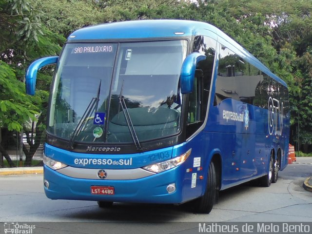 Expresso do Sul 12103 na cidade de São Paulo, São Paulo, Brasil, por Matheus de Melo Bento. Número da foto: #3311817.