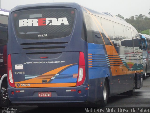 Breda Transportes e Serviços 1701 na cidade de Vinhedo, São Paulo, Brasil, por Matheus Mota Rosa da Silva. ID da foto: 3310488.