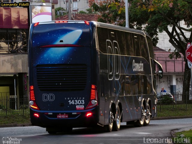 Viação Cometa 14303 na cidade de Curitiba, Paraná, Brasil, por Leonardo Fidelli. Número da foto: #3310520.
