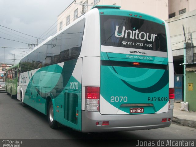 Unitour Transportes e Turismo 2070 na cidade de Duque de Caxias, Rio de Janeiro, Brasil, por Jonas Alcantara. ID da foto: 3310155.