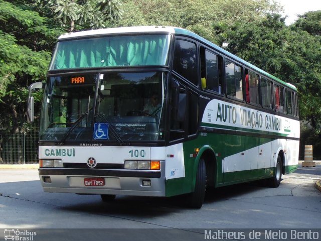 Auto Viação Cambuí 100 na cidade de São Paulo, São Paulo, Brasil, por Matheus de Melo Bento. Número da foto: #3311291.