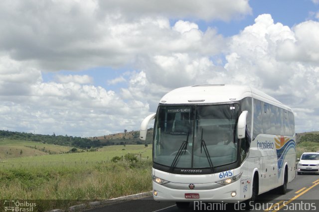 Expresso Brasileiro 6145 na cidade de Teixeira de Freitas, Bahia, Brasil, por Rhamir  de Souza Santos. Número da foto: #3311030.