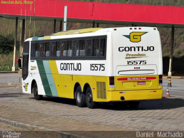 Empresa Gontijo de Transportes 15575 na cidade de João Monlevade, Minas Gerais, Brasil, por Daniel  Machado. ID da foto: 3313595.