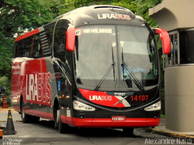 Lirabus 14107 na cidade de São Paulo, São Paulo, Brasil, por Alexandre Rodrigo. Número da foto: #3312250.
