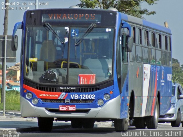 VB Transportes e Turismo VB-12002 na cidade de Jundiaí, São Paulo, Brasil, por Gabriel Giacomin de Lima. Número da foto: #3313255.